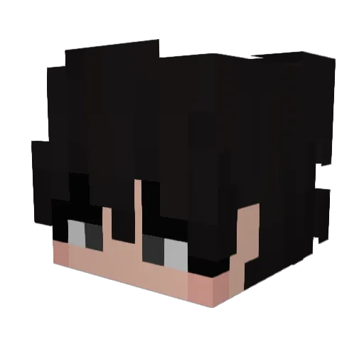 Su44yBa7a Minecraft avatar head, 3D render