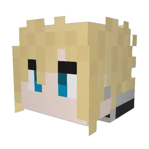 SuGaRsv Minecraft avatar head, 3D render