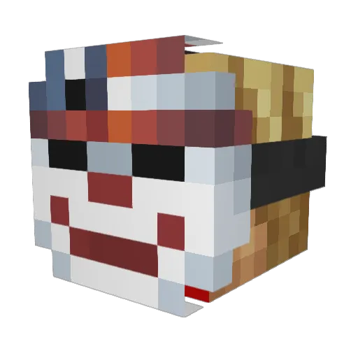 SuL_A_S Minecraft avatar head, 3D render