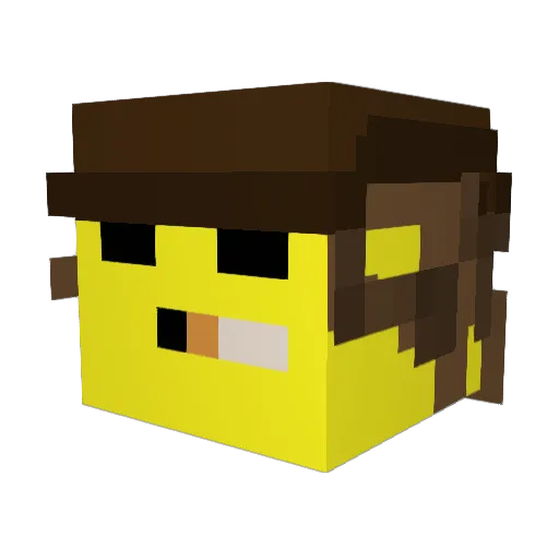 SuNNySaNNd Minecraft avatar head, 3D render