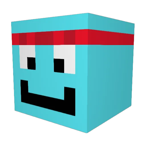 SuPDom1 Minecraft avatar head, 3D render