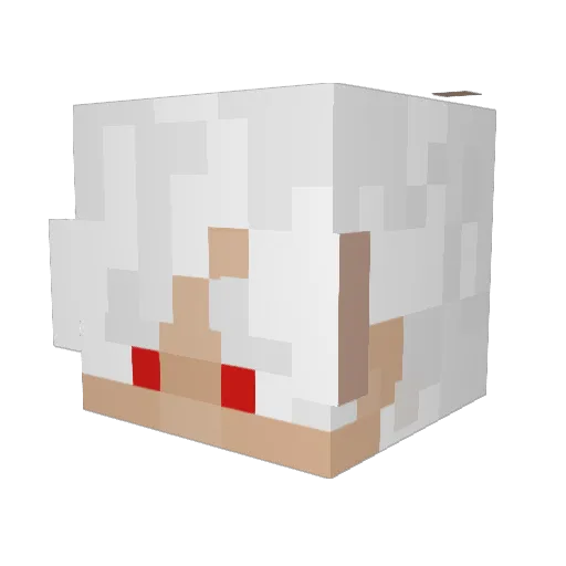 SuPapiMuyanyo Minecraft avatar head, 3D render