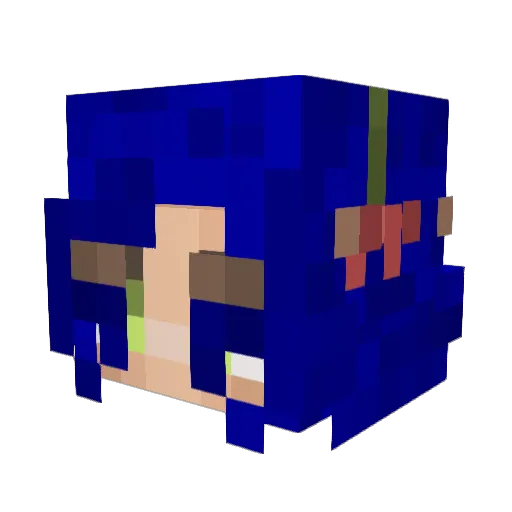 SuReinaSiempre Minecraft avatar head, 3D render