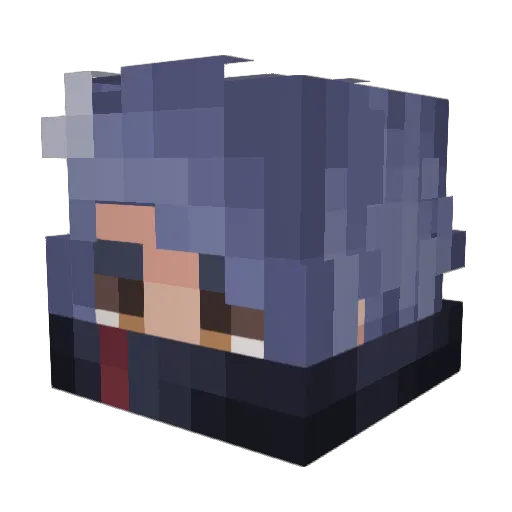 SuWuu Minecraft avatar head, 3D render