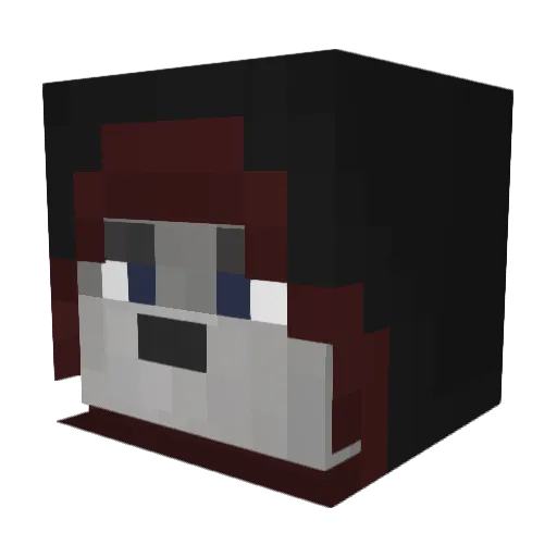 SuX_Cox Minecraft avatar head, 3D render