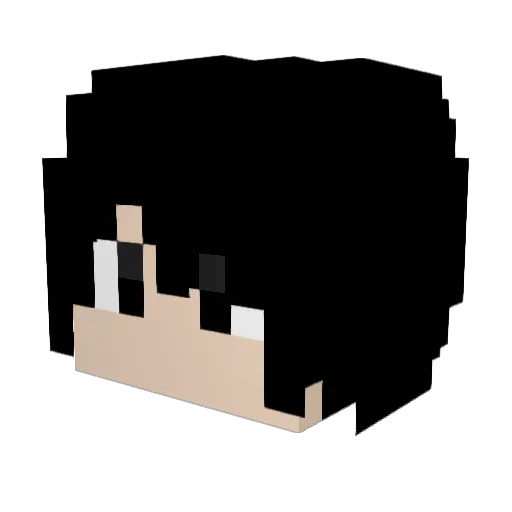SuXuy Minecraft avatar head, 3D render