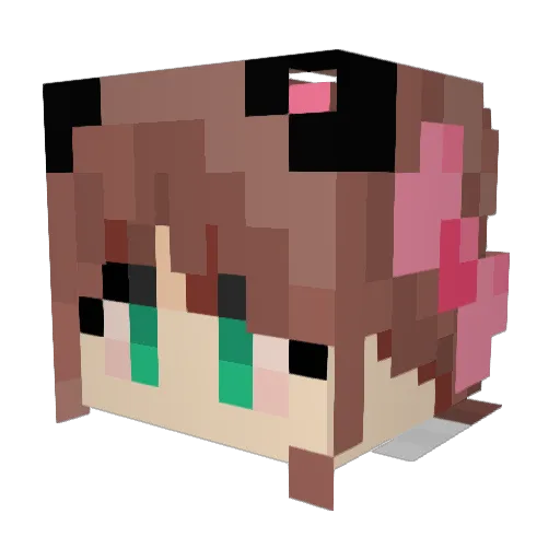 Su_623 Minecraft avatar head, 3D render