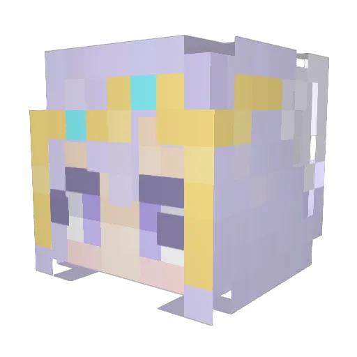 Su_Long307 Minecraft avatar head, 3D render