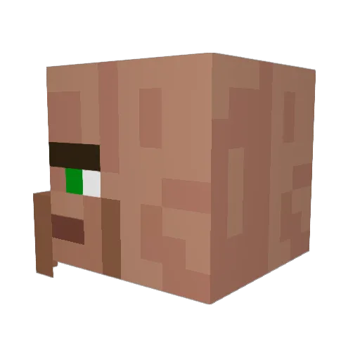 Su_Mou Minecraft avatar head, 3D render