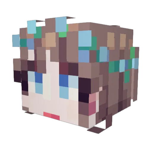 Su_Ning424 Minecraft avatar head, 3D render