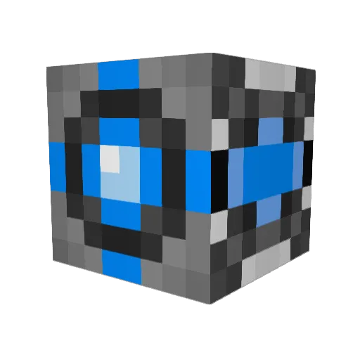 Su_Yong_ Minecraft avatar head, 3D render