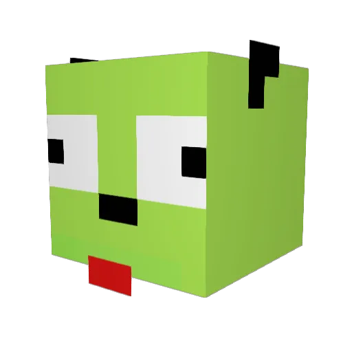 Suavaye Minecraft avatar head, 3D render