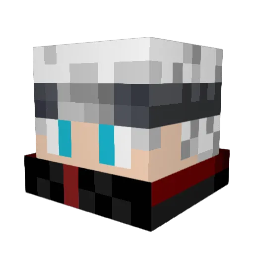 Sub1Zero Minecraft avatar head, 3D render