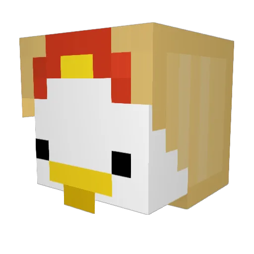 Sub2GarrettLonYT Minecraft avatar head, 3D render