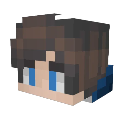 Sub2KyeYT Minecraft avatar head, 3D render