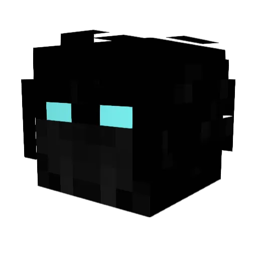 Sub2PewDiePie Minecraft avatar head, 3D render
