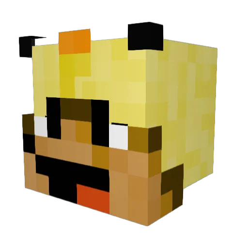 Sub2iBenGone Minecraft avatar head, 3D render