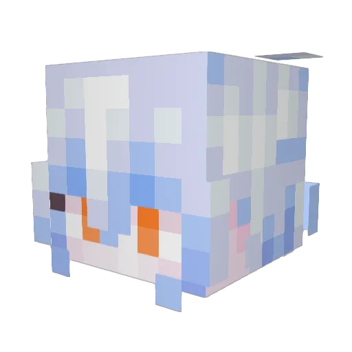 Sub2jiro Minecraft avatar head, 3D render