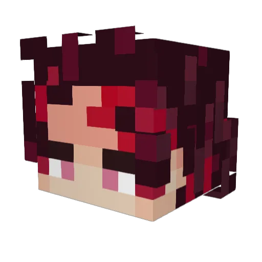 SubArrow Minecraft avatar head, 3D render