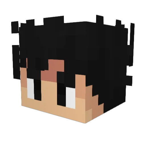 SubBach Minecraft avatar head, 3D render