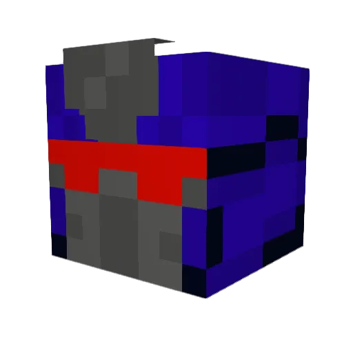 SubDucks Minecraft avatar head, 3D render