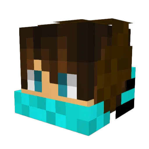 SubGravity11 Minecraft avatar head, 3D render