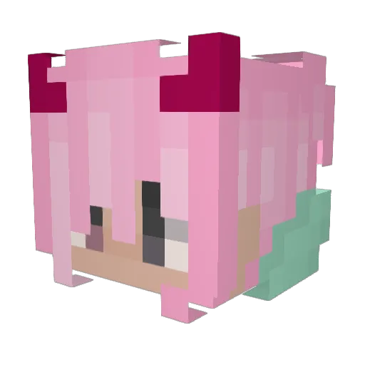 SubOderSo Minecraft avatar head, 3D render