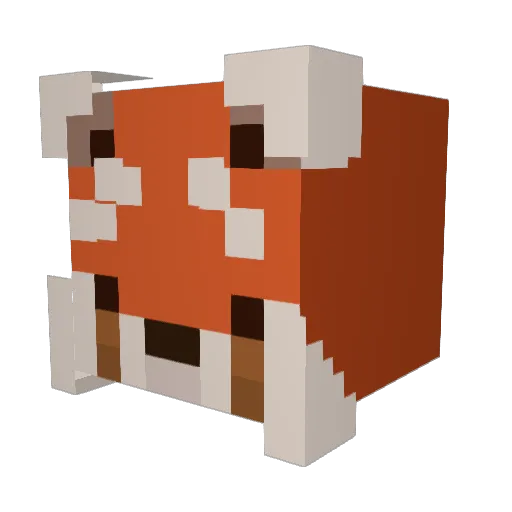 SubPAROffWhite Minecraft avatar head, 3D render