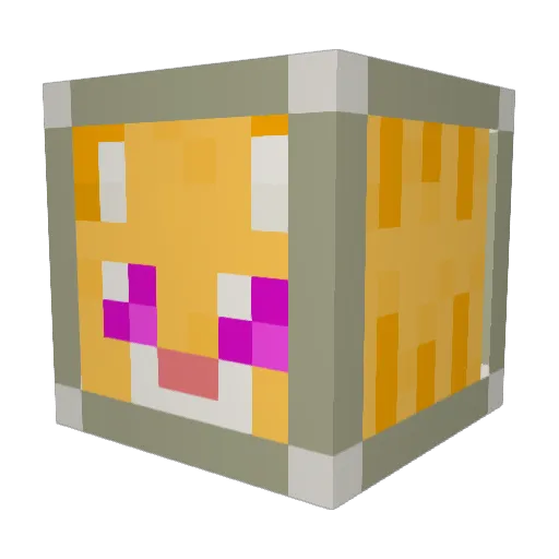 SubSpaceCat Minecraft avatar head, 3D render