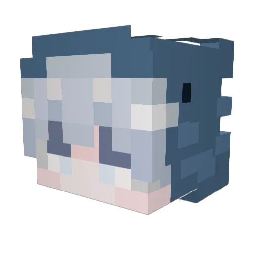 SubTitlez Minecraft avatar head, 3D render