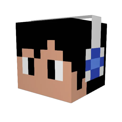 SubZer0MaN Minecraft avatar head, 3D render
