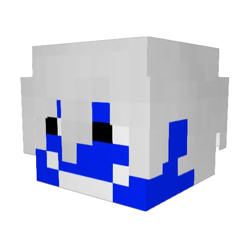 Sub_Zero_Killer Minecraft avatar head, 3D render