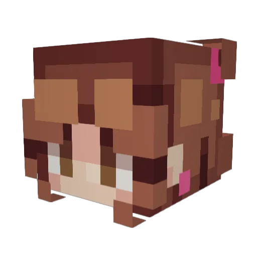 Subadministrator Minecraft avatar head, 3D render