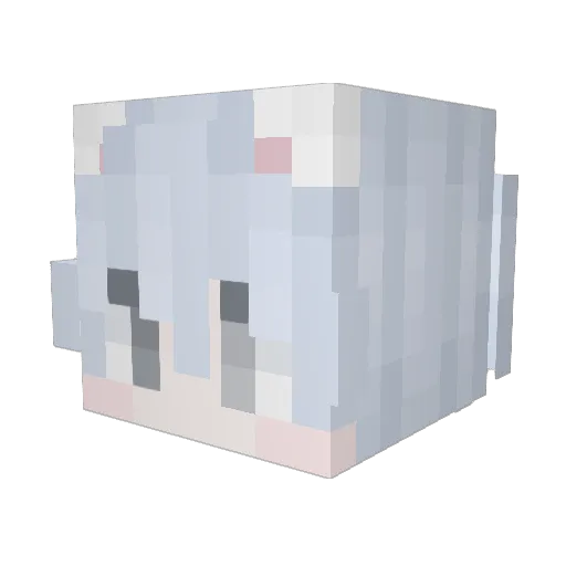 Subahot Minecraft avatar head, 3D render