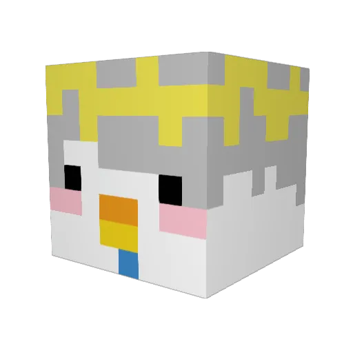 Subai720 Minecraft avatar head, 3D render