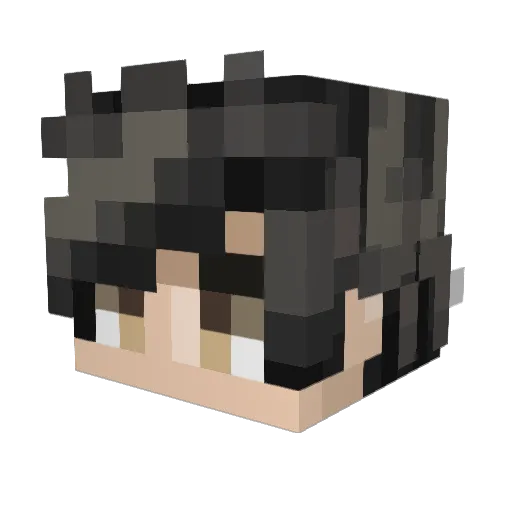Subaru5050 Minecraft avatar head, 3D render