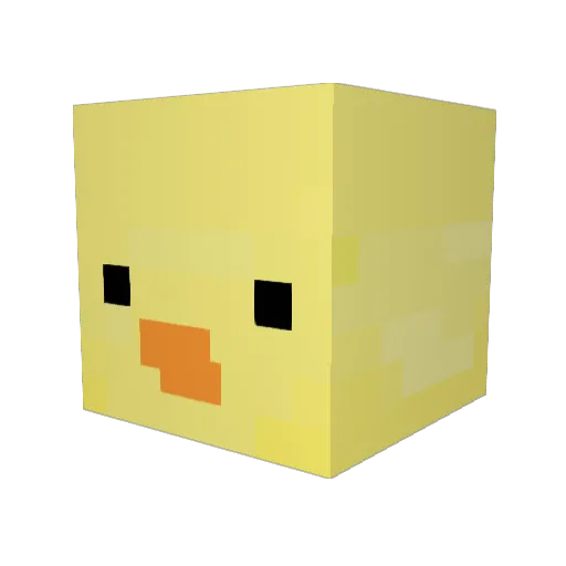 Subaru555 Minecraft avatar head, 3D render