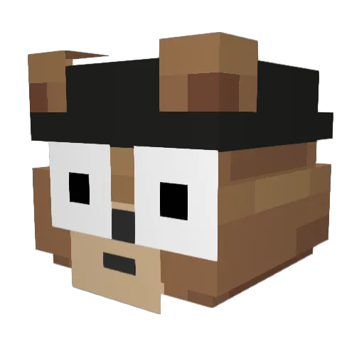 SubayAdam Minecraft avatar head, 3D render