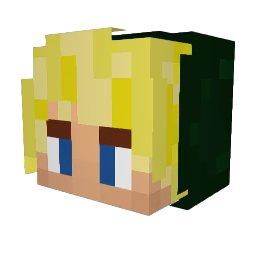 SubbySam Minecraft avatar head, 3D render