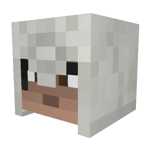 Subconic Minecraft avatar head, 3D render