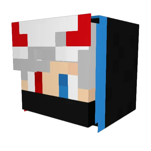 SubhanTR Minecraft avatar head, 3D render