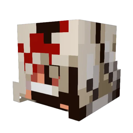 Subherom Minecraft avatar head, 3D render