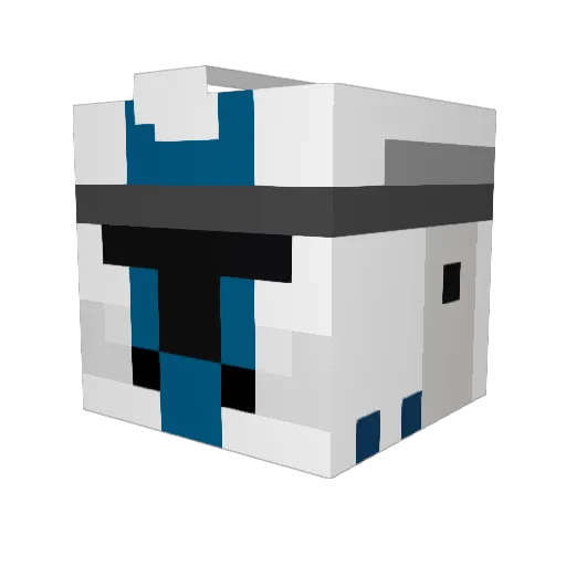 Subiedood Minecraft avatar head, 3D render