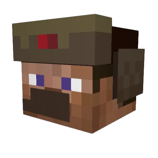 Subito4 Minecraft avatar head, 3D render