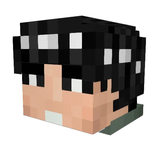 SubjectTier Minecraft avatar head, 3D render