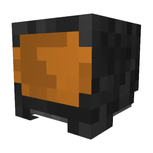 Subjected Minecraft avatar head, 3D render