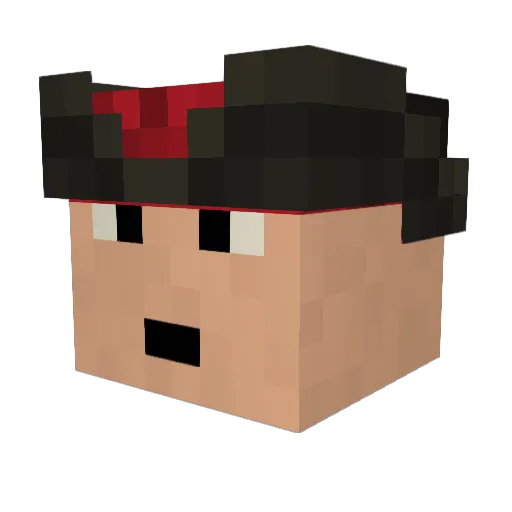 Sublaser Minecraft avatar head, 3D render