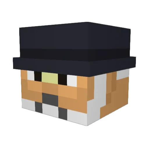 Sublevel3 Minecraft avatar head, 3D render