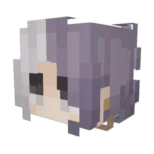 Sublime881 Minecraft avatar head, 3D render