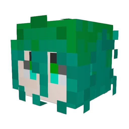 Sublime_Prime Minecraft avatar head, 3D render